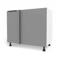 КАТАНИЯ  Стол угловой под мойку 900 Белый жемчуг/EVO Тёмно-серый МАТОВЫЙ 