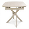 Стол DTM 0410 CS,110+30+30*80*76,Керамика цвет Бежевый 705, ножки Бежевые 9071