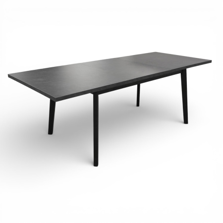 Стол Галактика 160,1600(550)*900 ЛДСП,Сланец Скиваро,подстолье  дерево, черный