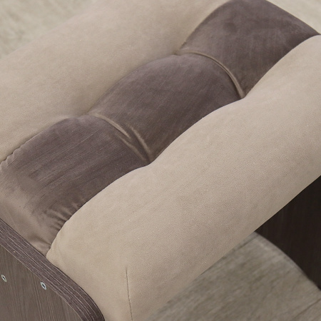 Обеденная группа "Комфорт", анкор темный/ткань в ассорт. (скамья, стол, табурет)